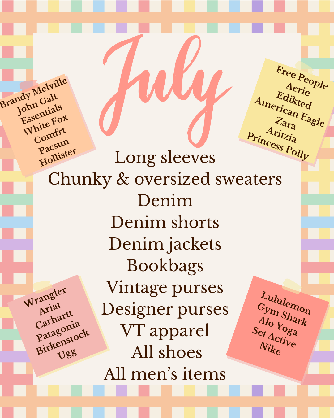 July most wanted